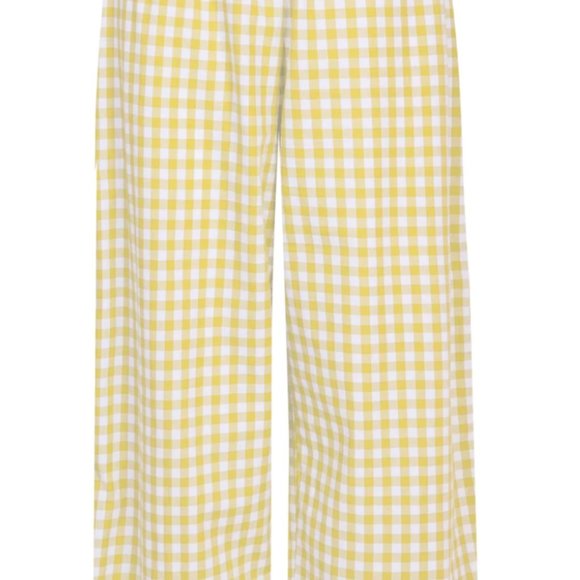 Rae Yellow Gingham High Waist Trousers - Picture 4 of 11